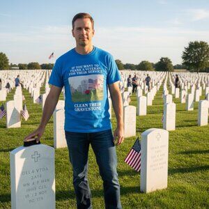 🦅 Thank A Veteran Clean Their Gravestone Tee 🦅